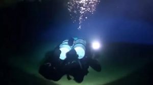 Interior de sistema de cavrenas onde italiano perderam a vida - Neva Divers / Youtube