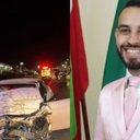 Jair Junior, vice-prefeito de Lages, sofreu acidente durante fuga - Reprodução / BiguáTaOn / Redes sociais