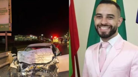 Jair Junior, vice-prefeito de Lages, sofreu acidente durante fuga - Reprodução / BiguáTaOn / Redes sociais