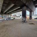 Viaduto de Jacarecica após remoção de pessoas em situação de rua - Foto: Beto Macário/ Secom Maceió