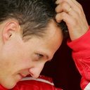 Fórmula 1 - GP do Brasil, 2005: o piloto alemão Michael Schumacher, da equipe Ferrari, lamenta o 11º lugar no treino de classificação para o Grande Prêmio do Brasil, em São Paulo - Eduardo Knapp / Folhapress