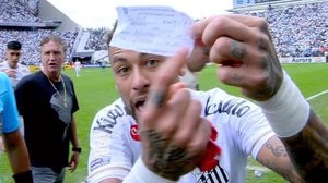 STJD nega anulação de jogo pedida pelo Santos por substituição de Neymar - Reprodução / Premiere / TV Globo