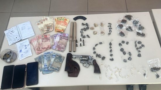Material apreendido em ação da Polícia Militar em Ouro Branco - Foto: Ascom PM