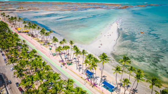 A Praia de Ponta Verde, em Maceió, aparece na 12ª colocação - Secom Maceió