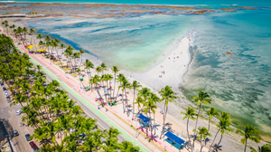 A Praia de Ponta Verde, em Maceió, aparece na 12ª colocação - Secom Maceió