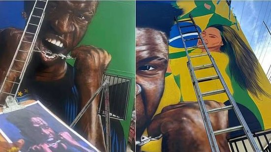Virginia é retirada de mural da Copa após término com Vini Jr. - Reprodução