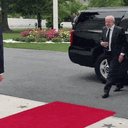 Lula chega à Casa Branca pra encontro com Trump - Reprodução / TV Globo