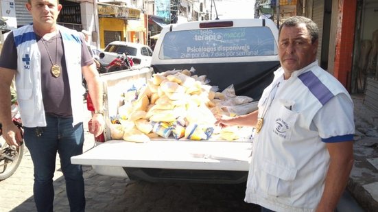 Recolhimento de produtos estragados aconteceu em supermercados da região - Foto: Vigilância Sanitária de Maceió