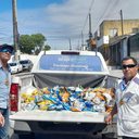 Fiscalização identificou salgadinhos de milho fora do prazo de validade sendo comercializados em terminal rodoviário do bairro - Foto: Vigilância Sanitária de Maceió