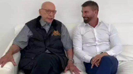 Marcos Lamacchia e PedrinhoReprodução