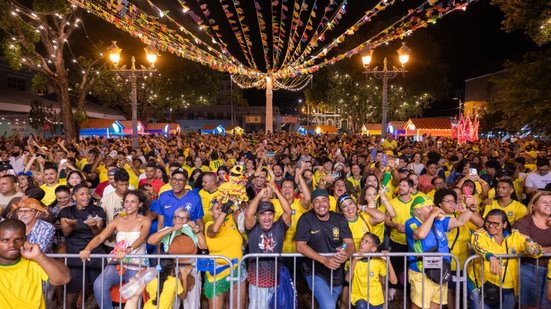 Jogo do Brasil será transmitido em telões no Jaraguá nesta quarta
