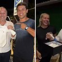 A nora Mariana Gervini de Bortoli, o sogro Jairo Murliki e o filho Rafael Murliki - Arquivo pessoal