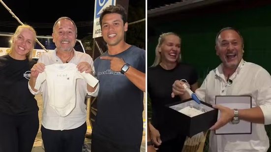 A nora Mariana Gervini de Bortoli, o sogro Jairo Murliki e o filho Rafael Murliki - Arquivo pessoal