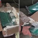 Maconha encontrada em pacote de encomenda que chegou ao endereço, em Marechal Deodoro - Reprodução / PC-AL