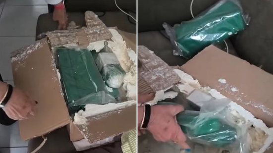Maconha encontrada em pacote de encomenda que chegou ao endereço, em Marechal Deodoro - Reprodução / PC-AL