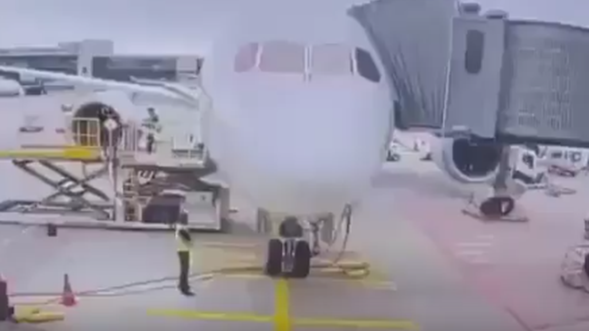 Vídeo: trem de pouso de avião colapsa e vários ficam feridos em aeroporto na Alemanha