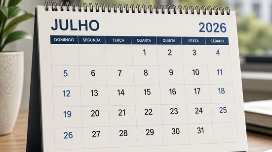 Quando cai o 5º dia útil de julho de 2026? Veja a data