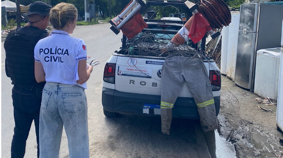 Polícia Civil apreende fios de cobre e arma de fogo durante operação conjunta com a Equatorial em Maceió - Reprodução