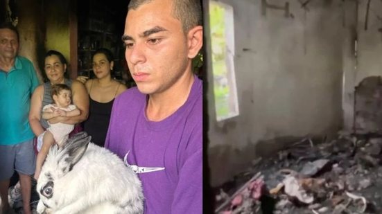 Imagem Coelha heroína: família é acordada por animal e se salva de incêndio em casa, em Manaus