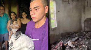 Imagem Coelha heroína: família é acordada por animal e se salva de incêndio em casa, em Manaus