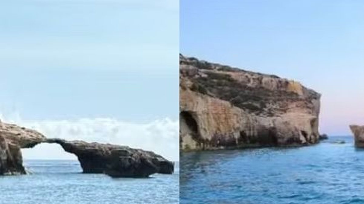 Formação rochosa \u0027Elefantes se Beijando\u0027 desaba após turista subir nela e mata homem em jet ski