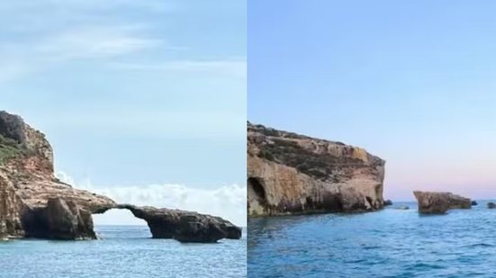 Formação rochosa \u0027Elefantes se Beijando\u0027 desaba após turista subir nela\u003B homem morre