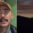 Mayk Leão afirma ter visto um objeto com luzes coloridas no alto de um morro - @maykleao no Instagram