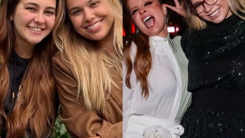 Klara Castanho interpreta Maiara e posa com a atriz que vai viver Marilia Mendonça em filmeReprodução/Instagram