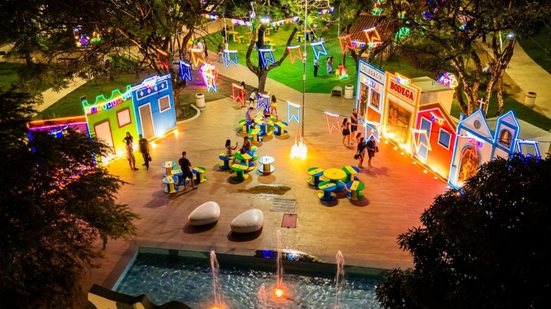 Vila junina no Parque do Centenário é mais um atrativo para maceioenses e turistas. - Foto: Secom Maceió