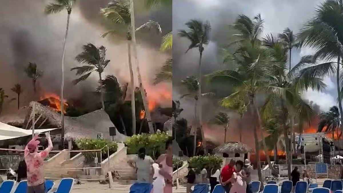 Mega incêndio em resort na República Dominicana deixa uma pessoa morta e força evacuação de 1.700 pessoas