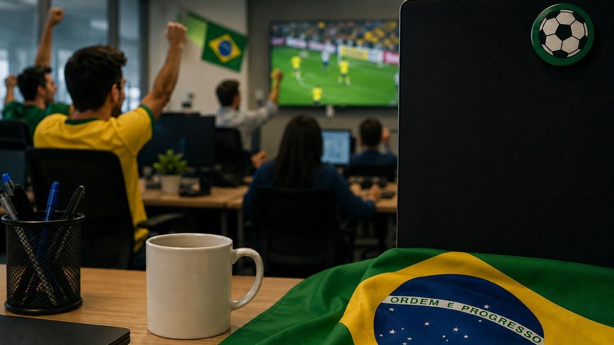 Brasil joga domingo e pode ter mais dois jogos em dias úteis\u003B veja como fica expediente e salários