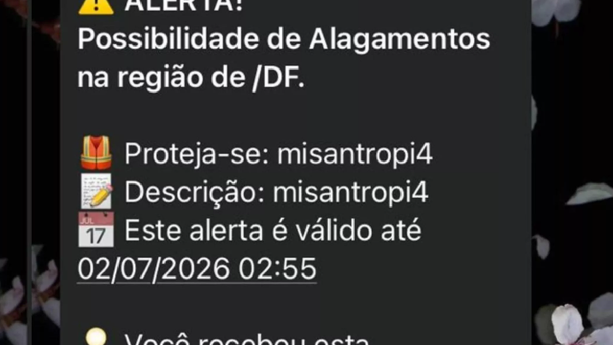 Misantropia: saiba o que significa mensagem disparada em alerta falso