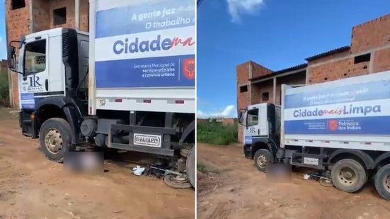 Motociclista morre atropelado por caminhão de coleta de lixo em Palmeira dos Índios - Reprodução / Redes sociais