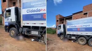 Motociclista morre atropelado por caminhão de coleta de lixo em Palmeira dos Índios - Reprodução / Redes sociais