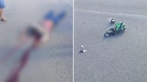 Motociclista morre em acidente na BR-101, em Messias; capacete ficou destruído - Reprodução / Redes sociais