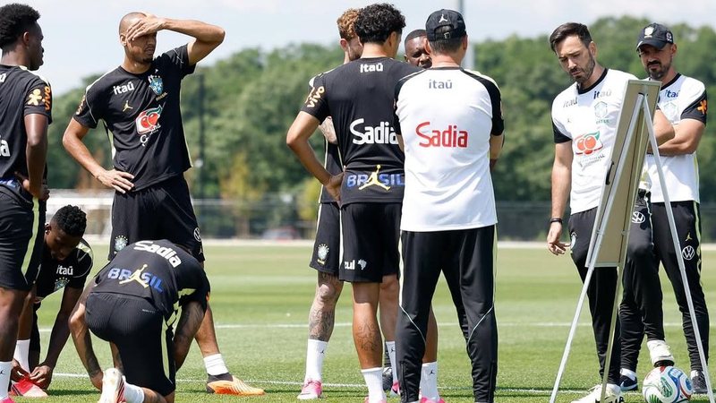 Brasil finaliza preparação para enfrentar Haiti na Copa do Mundo - Rafael Ribeiro e Nelson Terme / CBF