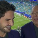 Alexandre Pato e Galvão Bueno - Reprodução / SBT