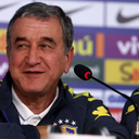 Parreira em entrevista coletiva da comissão técnica da seleção brasileira após a derrota para a Alemanha por 7 a 1 — Foto Rafael MoraesExtra