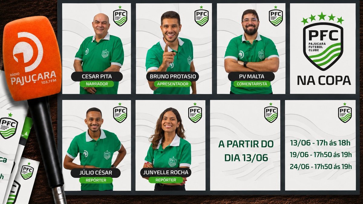 Ao vivo nas ruas, debate e sorteios: cobertura especial do PFC na Copa começa neste sábado (13)