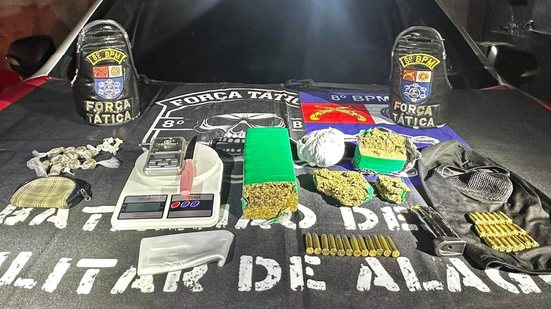 PM apreende mais de 52 kg de drogas e 24 armas de fogo em uma semana - Divulgação / PMAL