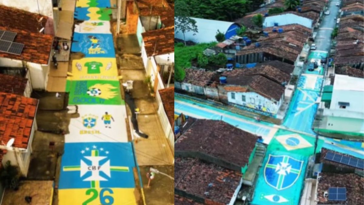Ruas de cidade alagoana entram no clima da Copa e moradores aderem à competição por melhor decoração