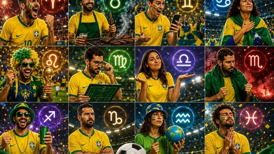 Os signos e os tipos de torcedores do Brasil na Copa do Mundo