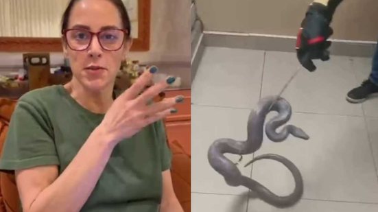 Silvia Abravanel encontra cobra de estimação em casa cinco meses após sumiço