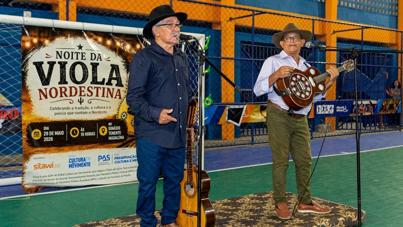 O Noite da Viola Nordestina foi um dos grandes contemplados pela iniciativa do Plano de Ações Sociourbanísticas (PAS)Foto: Divulgação