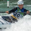 Ana Satila durante semifinal do K1 Feminino no Mundial de Canoagem Slalom - Fábio Canhete / CBCa