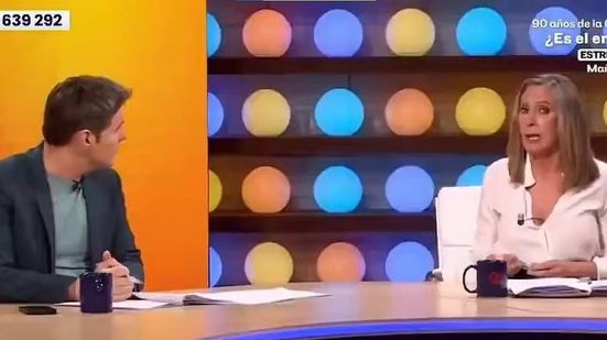 Apresentadora abandona programa ao vivo após chorar e acusar colega de humilhaçãoReprodução