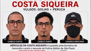 Polícia anunciou recompensa de R$ 50 mil por informações do paradeiro de suspeito de atirar em tenente da Rota — - Foto: Divulgação