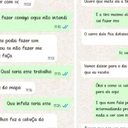 Conversa entre mulher e intermediar, de acordo com a Polícia Civil - Reprodução