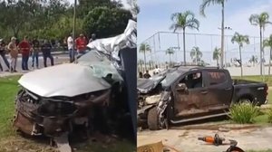 Homem mata idoso atropelado, foge e causa novo acidente com 2 mortos em GO - Reprodução / TV Anhanguera