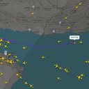 Imagem mostra rota do voo KTA1732, que desapareceu no mar antes de chagar ao destino final, Karachi - Reprodução / FlightRadar24